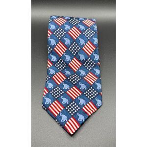 Republican Party Men’s Neck Tie by R M Style 100% Silk Vtg 1995